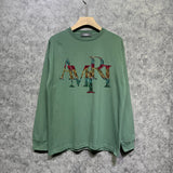 Amiri long sleeve shirts rainbow letter printing