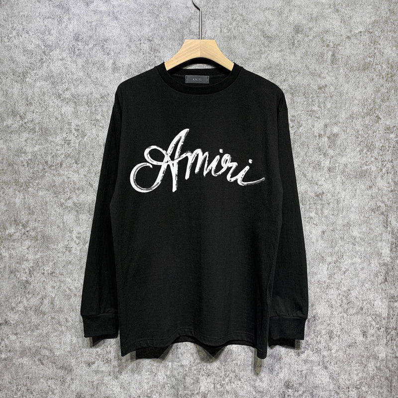 Amiri long sleeve shirts snake letterprinting