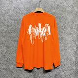 Amiri long sleeve shirts chain letter printing
