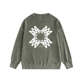 Amiri washed sweatshirt simple letter group print washed old