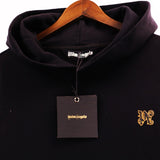 Palm Angels Hoodie Smoke Letter Flame Print Hooded Sweater