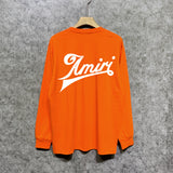 Amiri long sleeve shirts oblique text printing