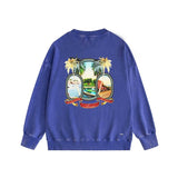 Amiri washed sweatshirt mirror printing washed and distressed