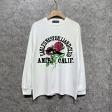 Amiri long sleeve shirts rose printing