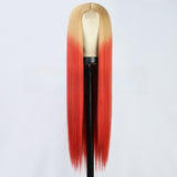 Women's Wigs Middle Part Straight Lace Front Wig