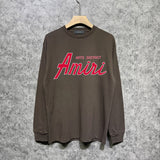 Amiri long sleeve shirts stroke pure letterprinting