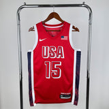 NBA Jerseys 24, Team USA, Red 15, Booker