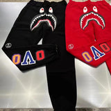 Bathing Ape Pant joint shark camouflage print double-sided sweatpants casual pants