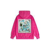 Amiri washed hoodie water estate printing