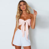 Women Tops Fashion Sexy Breathable Bandeau Top (Zy0414)