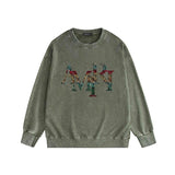 Amiri washed sweatshirt rainbow letterprinting washed and distressed
