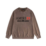 Amiri washed sweatshirt red font print washed old