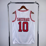 NBA Jerseys SLAM DUNK White 10, Sakuragi Ikebana