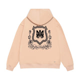 Amiri hoodie flower shield printing