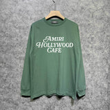 Amiri long sleeve shirts hollywood font printing