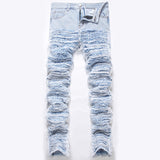 Mens Fashion Jeans Blue Ribbon 8862#