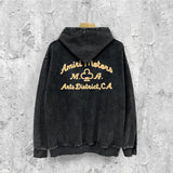 Amiri washed hoodie MV washed old print