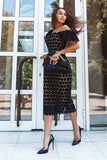 Women Party Dress Fashion Lace Temperament Dress (Ss0416)