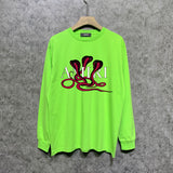 Amiri long sleeve shirts new font cobra printing
