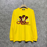 Amiri long sleeve shirts new font cobra printing