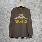 Amiri long sleeve shirts earth letter printing