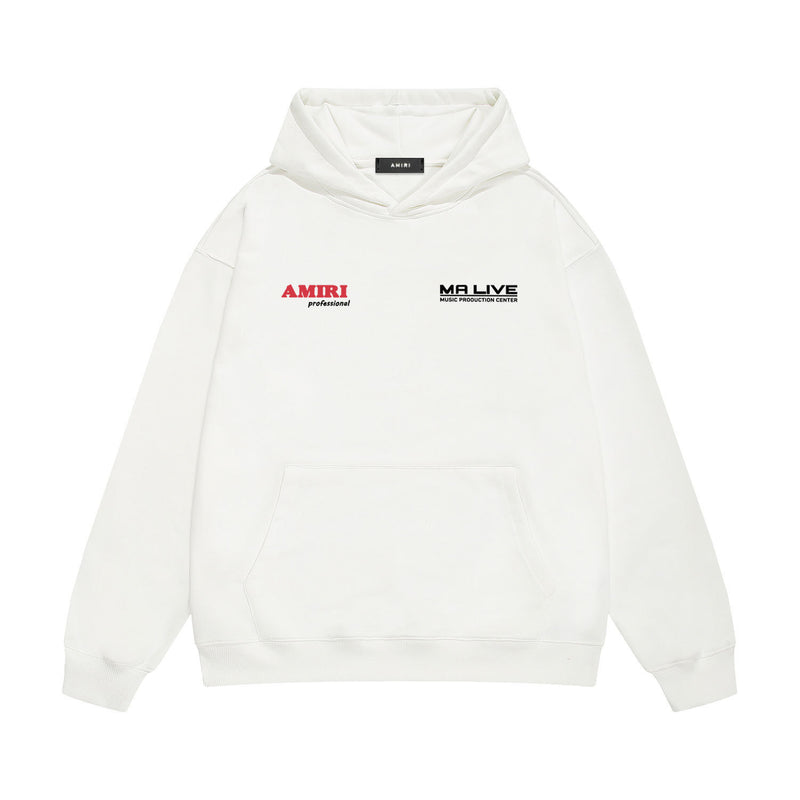 Amiri hoodie tv channel shape printing