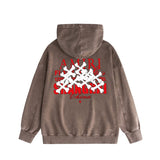 Amiri washed hoodie china limited bone distressed print