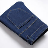 Mens Fashion Jeans Red stripes 7163#