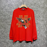 Amiri long sleeve shirts oil painting flying eagle printing
