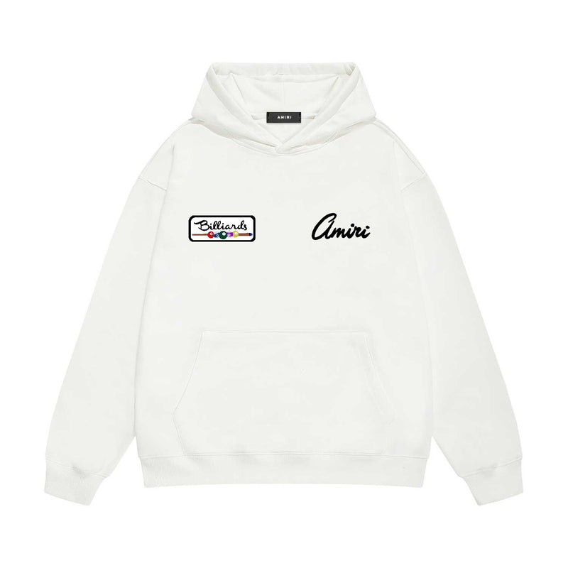 Amiri hoodie billiard sketch printing