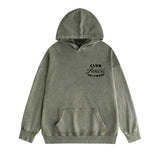 Amiri washed hoodie hollywood club distressed printing