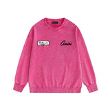 Amiri washed sweatshirt billiard sketch printing washed and distressed