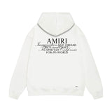 Amiri hoodie hollywood art word printing