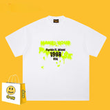 Drew T Shirts Smiley Face Short-Sleeved T-shirt Men's Short-Sleeved T-shirt