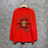 Amiri long sleeve shirts damaged oil painting printing