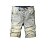 purple brand denim shorts
