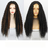 Women's Wigs Middle Part Long Curly Lace Front Wig