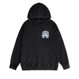 Amiri washed hoodie five-star rose distressed print