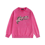 Amiri washed sweatshirt Yeman letter print washed old