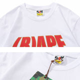 Bathing Ape T Shirt Spring and Summer No. 93 Fluorescent Printed WGM230g Short Sleeve T-Shirt