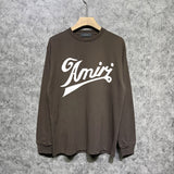 Amiri long sleeve shirts elegant letterprinting