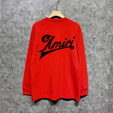 Amiri long sleeve shirts oblique text printing