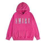 Amiri washed hoodie retro totem distressed printing