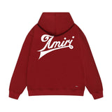 Amiri hoodie slanted letter printing