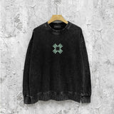 Amiri washed sweatshirt small letter group print washed old