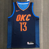 NBA Jerseys Thunder, Blue Stripe 13, George