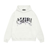 Amiri hoodie colorless floral print