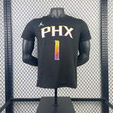 NBA Jerseys Suns, Flyer No. 1, Booker, quick-drying short sleeves