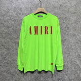 Amiri long sleeve shirts classic letter spider print