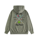Amiri washed hoodie billiard cue washed distressed printing